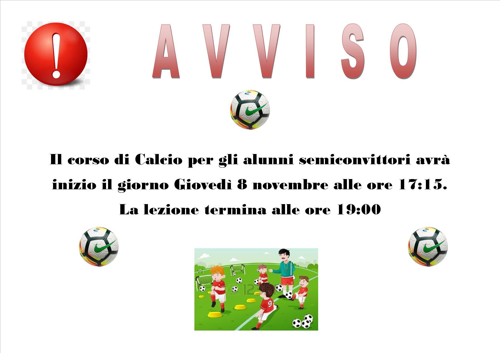 avviso calcio